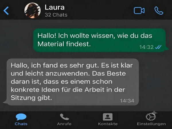 Rückmeldung von Laura zur Klarheit der Inhalte.